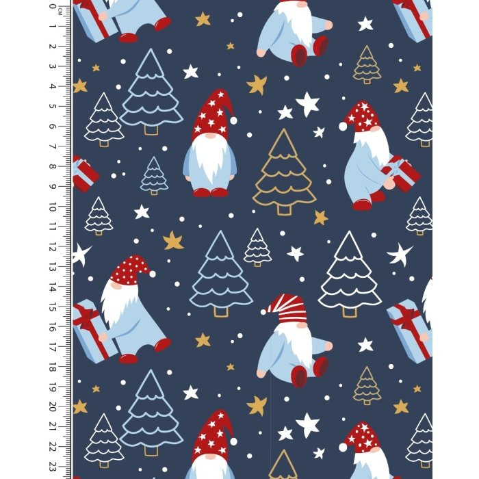 Poplin Digital Toff Christmas Gnoom 5621