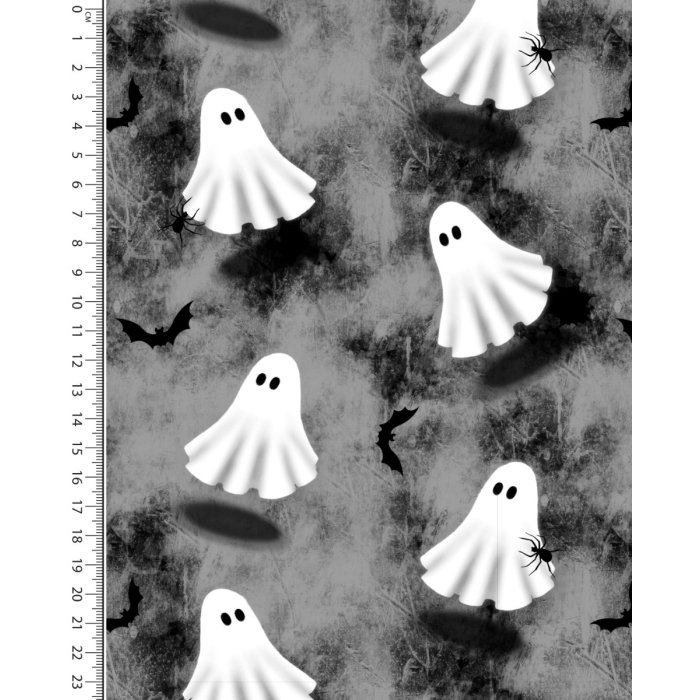 Poplin Digital Toff Halloween Ghosts 5624