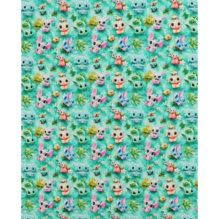 Poplin 3D Fnatasy Animals 5820