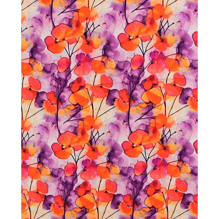 Poplin Digitaal Flowers 5830