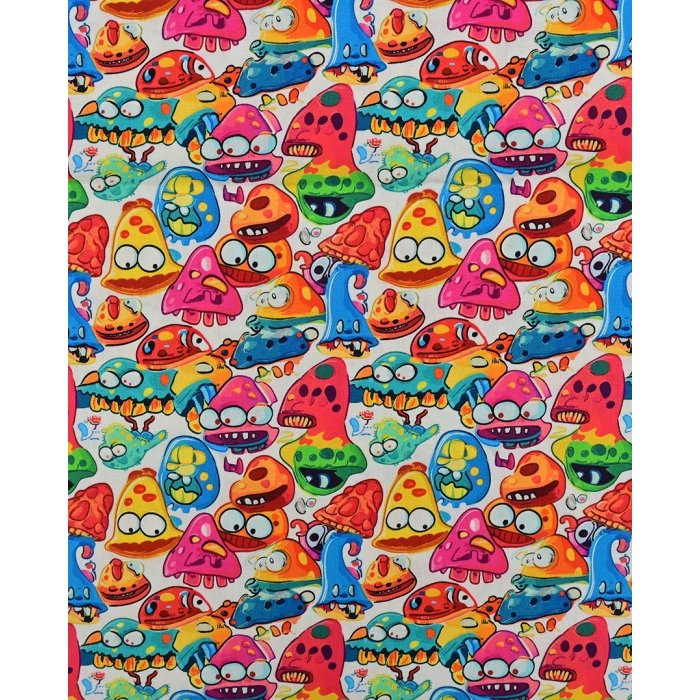 Poplin Digital Monsters 5832
