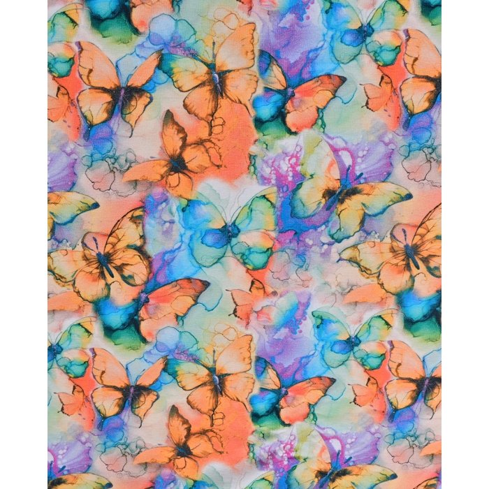 Jersey Digital Watercolor Butterfly 5933