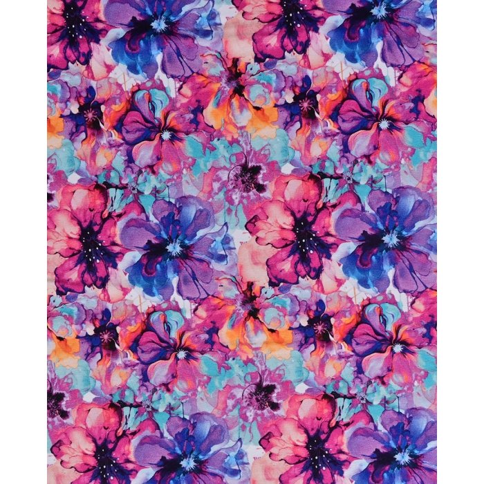 Jersey Digital Watercolor Flower 5927