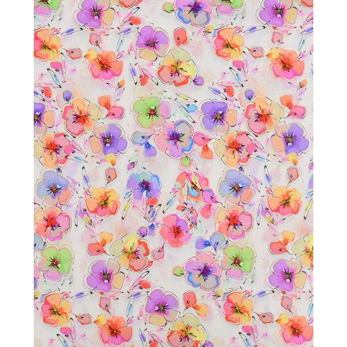 Poplin Stretch Flower 5973