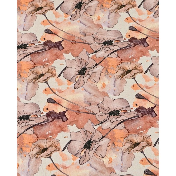 Bamboo Jersey Digital Colourful Flowers 5954