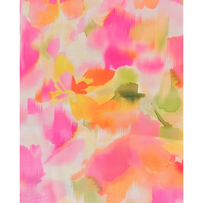 Viscose Shiny Digital Faded Flower 6090