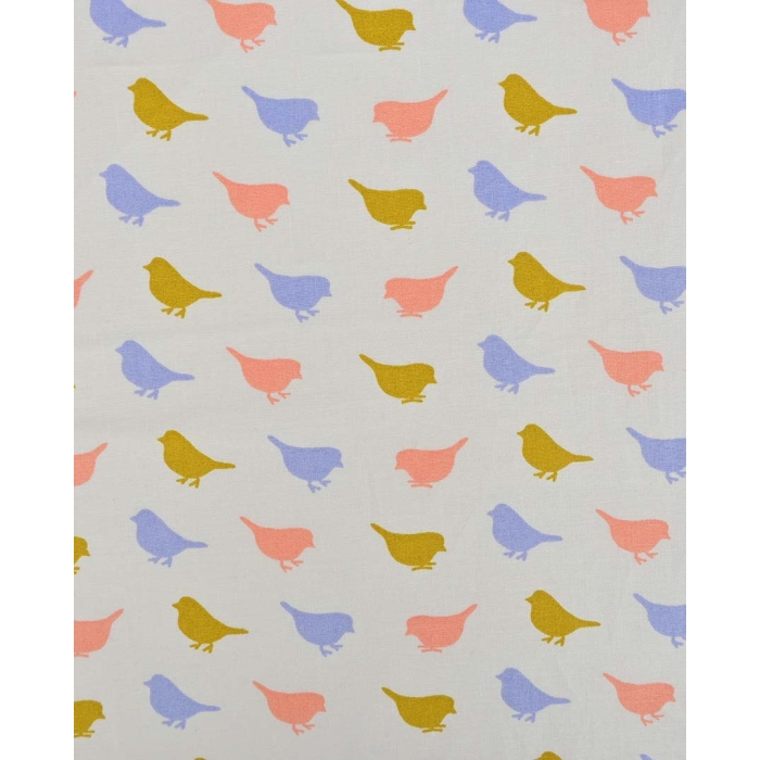 Poplin Organic Birds 90092