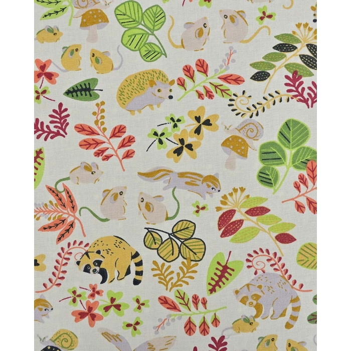 Poplin Organic Animals 90154
