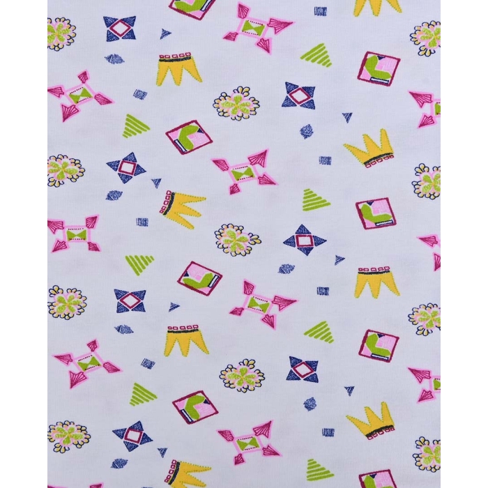 Jersey Retro Flowers 90328