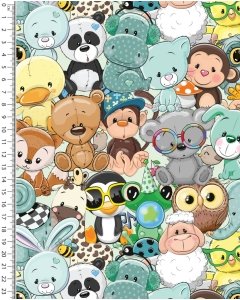 French Terry Digital Toff Crazy Animals 5454