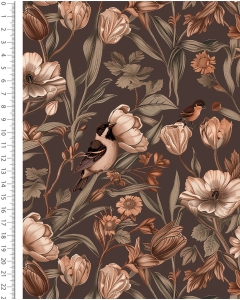 Alpen Fleece Digital Romantic Flower 6135