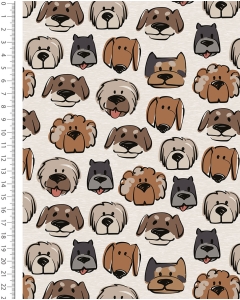 Alpen Fleece Digital Cute Dogs 6143