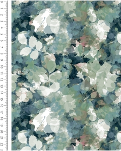 French Terry Digital Botanical Haze 6169