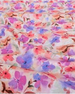 Jersey Digital Watercolor Violets 5935