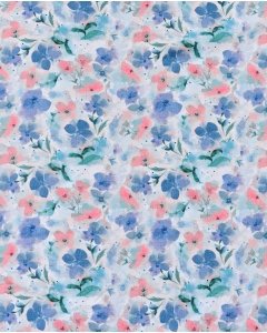 Jersey Digital Watercolor Violets 5935