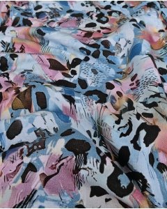 French Terry Digital Multicolor Leopard 5944