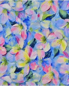 Viscose Crepe Flower 5962