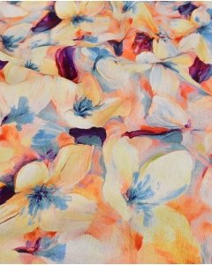Viscose Crepe Flower 5962