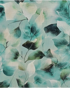 Viscose Linen Digital Leaves 6065