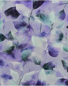 Viscose Linen Digital Leaves 6065