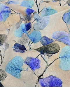 Viscose Linen Digital Leaves 6066