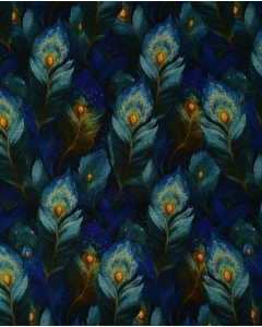 Punta Di Roma Digital Peacock Feathers 6117