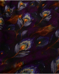 Punta Di Roma Digital Peacock Feathers 6117