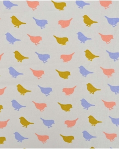 Poplin Organic Birds 90092
