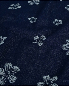 Denim Jacquard Flowers 6225