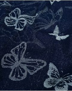 Denim Jacquard Butterfly 6230