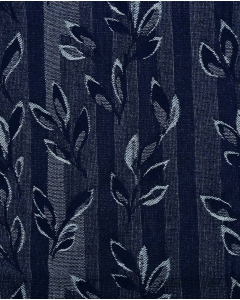 Denim Jacquard Leaves 6226