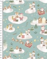 Poplin Digital Toff Christmas In The Air 5623