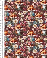 Jersey Digital Floral Fox 6156