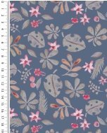 Poplin digital little ones jungle leaves 6012