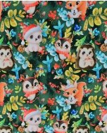 Sweat brushed digital Christmas Animals 5907