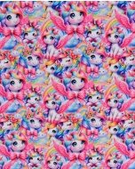 French Terry Digital Rainbow Unicorn 5942