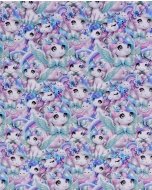 French Terry Digital Rainbow Unicorn 5942