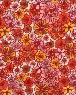 Waffle jersey toff retro flowers 5262