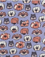 Alpen Fleece Digital Cute Dogs 6143