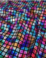 Multicolour Check Hologram Foil 5658