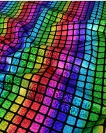 Multicolour Check Hologram Foil 5658