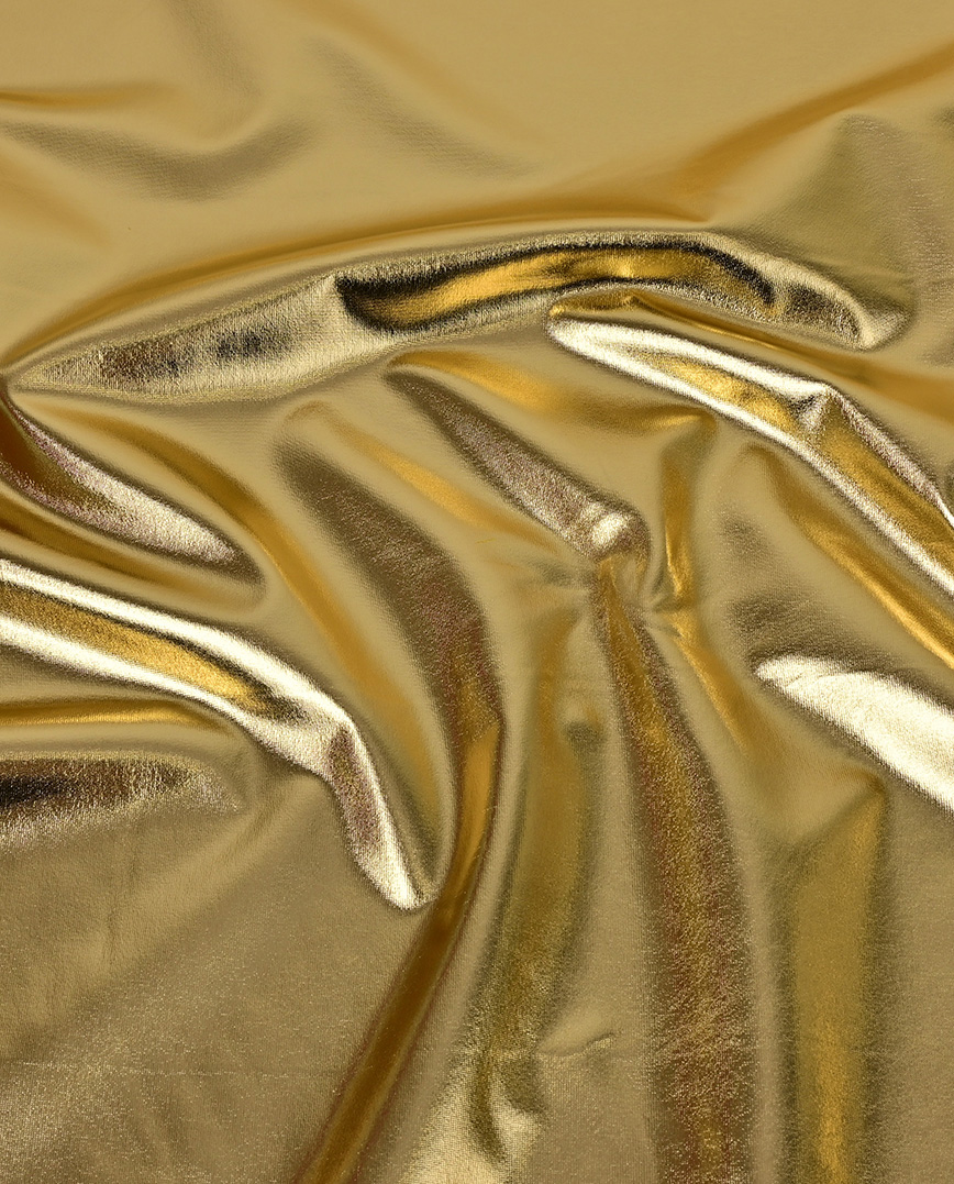 Lamé fabric with a metallic finish