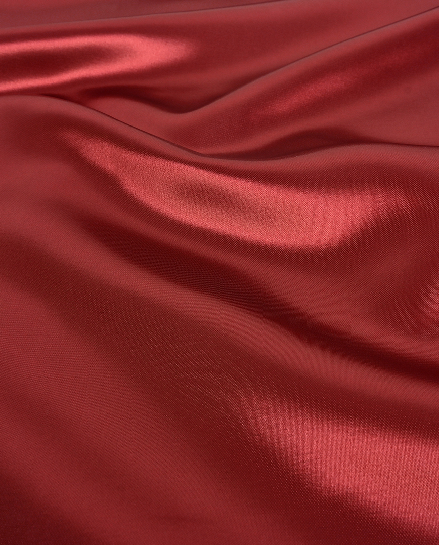 Satin fabric with a smooth lustrous finish