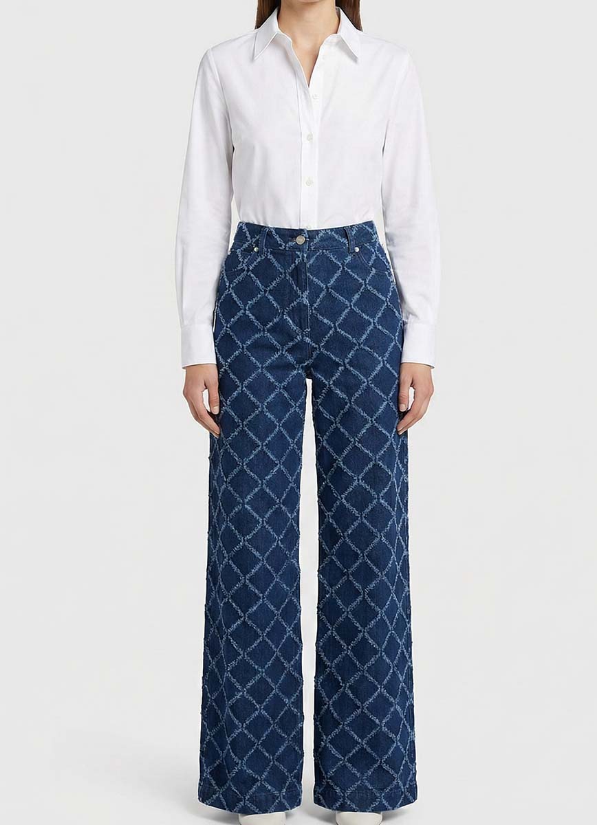 Trousers made from a comfortable woven fabric