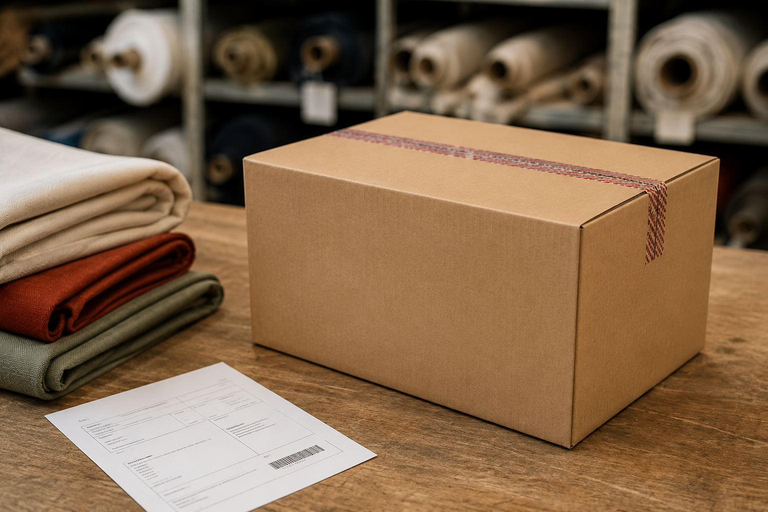 Shipping from Mutsaers Textiles