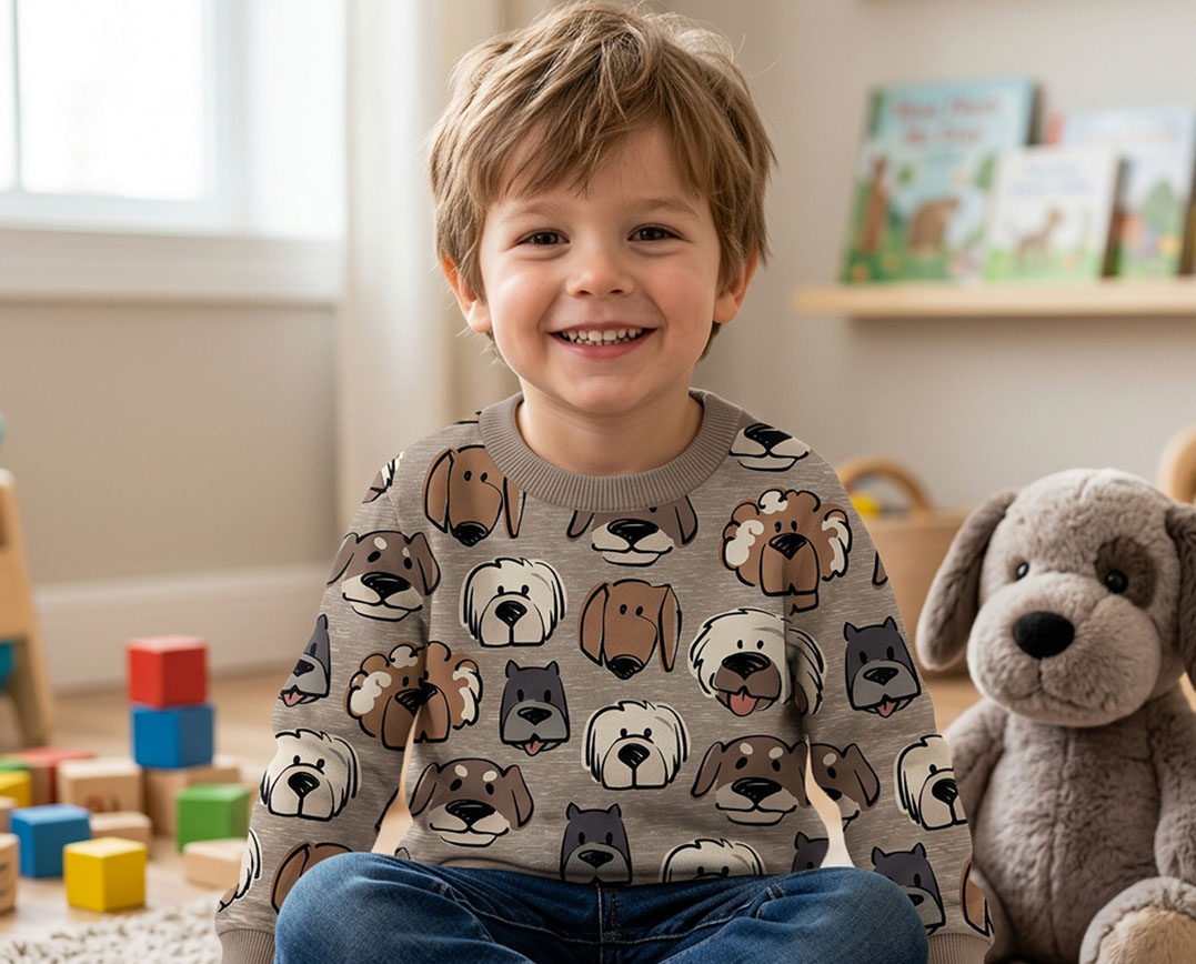 Children's clothes made from practical fabric