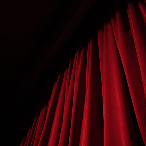 Close-up of polyester Bi-Stretch fabric, also known as Burlington